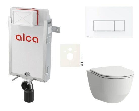 Cenově zvýhodněný závěsný WC set Alca k zazdění + WC Laufen SIKOAL7