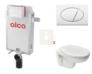 Cenově zvýhodněný závěsný WC set Alca k zazdění + WC S-Line S-line Pro SIKOAP1