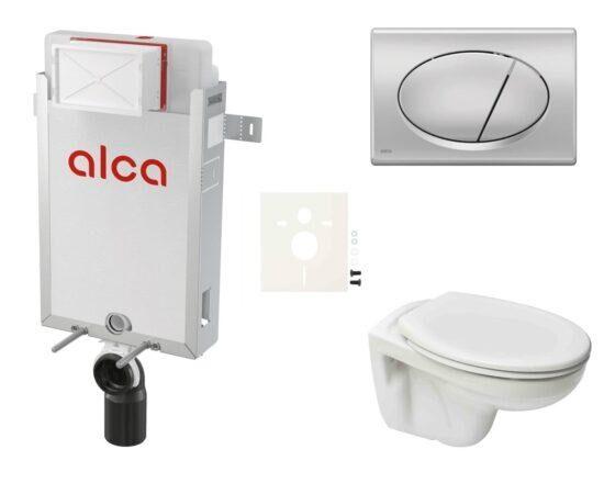 Cenově zvýhodněný závěsný WC set Alca k zazdění + WC S-Line S-line Pro SIKOAP3