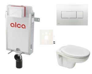 Cenově zvýhodněný závěsný WC set Alca k zazdění + WC S-Line S-line Pro SIKOAP5