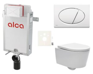 Cenově zvýhodněný závěsný WC set Alca k zazdění + WC SAT Brevis SIKOAW1