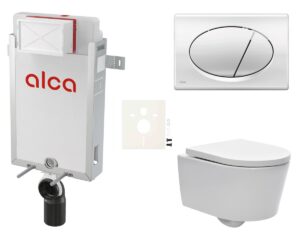 Cenově zvýhodněný závěsný WC set Alca k zazdění + WC SAT Brevis SIKOAW2