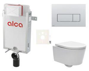 Cenově zvýhodněný závěsný WC set Alca k zazdění + WC SAT Brevis SIKOAW9