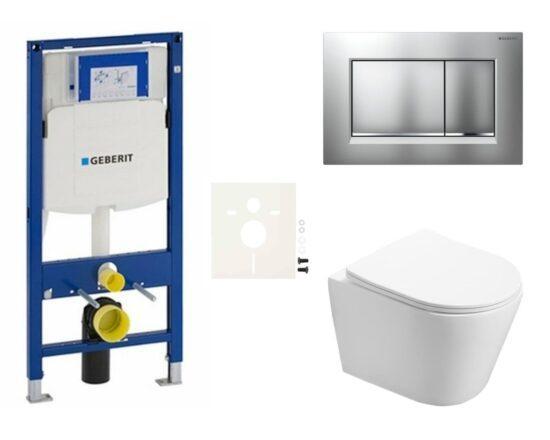 Cenově zvýhodněný závěsný WC set Geberit do lehkých stěn / předstěnová montáž+ WC SAT Infinitio SIKOGES3INF7