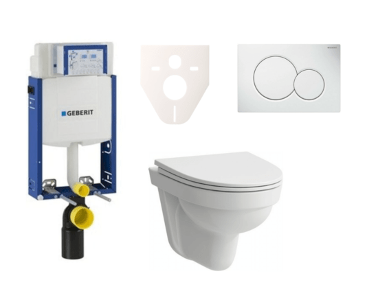 Cenově zvýhodněný závěsný WC set Geberit k zazdění + WC Laufen Laufen Pro Nordic SIKOGE2H1