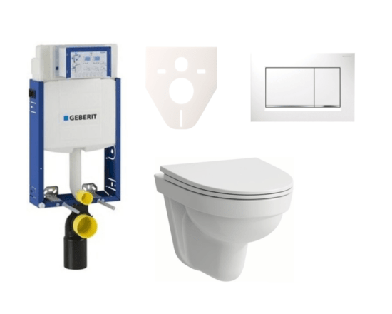 Cenově zvýhodněný závěsný WC set Geberit k zazdění + WC Laufen Laufen Pro Nordic SIKOGE2H5