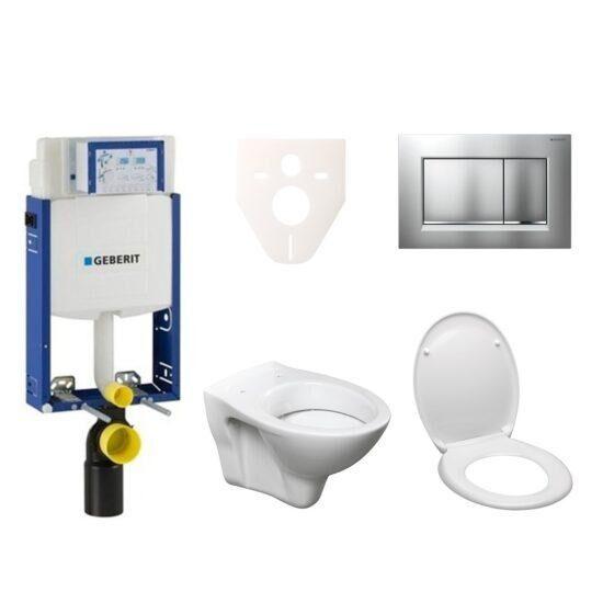 Cenově zvýhodněný závěsný WC set Geberit k zazdění + WC S-Line S-line Pro 110.302.00.5ND7