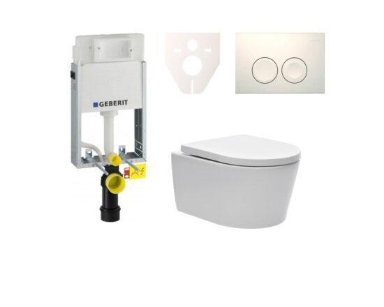 Cenově zvýhodněný závěsný WC set Geberit k zazdění + WC SAT Brevis SIKOGE1W1