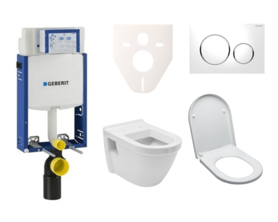 Cenově zvýhodněný závěsný WC set Geberit k zazdění + WC VitrA Integra vč. sedátka SIKOGE2V4