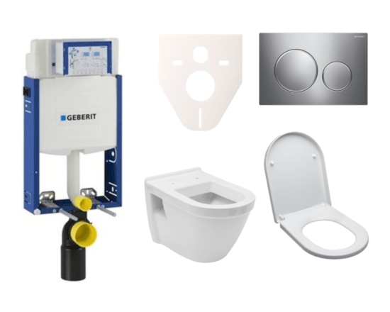 Cenově zvýhodněný závěsný WC set Geberit k zazdění + WC VitrA Integra vč. sedátka SIKOGE2V41