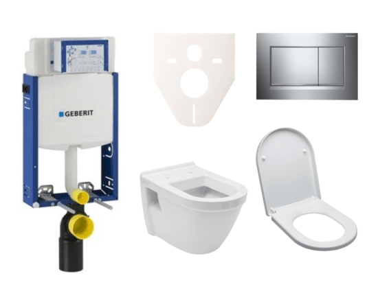 Cenově zvýhodněný závěsný WC set Geberit k zazdění + WC VitrA Integra vč. sedátka SIKOGE2V6