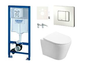 Cenově zvýhodněný závěsný WC set Grohe do lehkých stěn / předstěnová montáž+ WC SAT Infinitio SIKOGRSIN2S