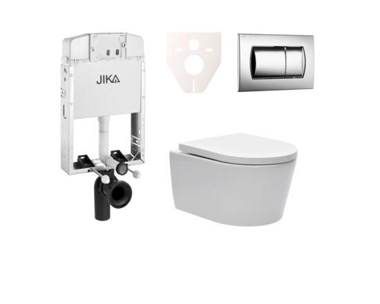 Cenově zvýhodněný závěsný WC set Jika k zazdění + WC SAT Brevis SIKOJW2