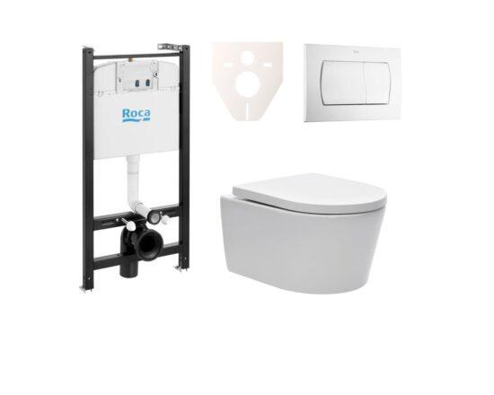 Cenově zvýhodněný závěsný WC set Roca k zazdění + WC SAT Brevis SIKORW1