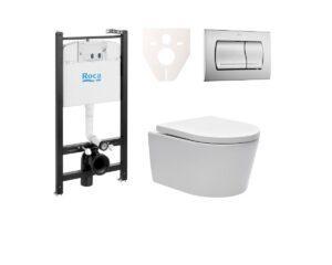 Cenově zvýhodněný závěsný WC set Roca k zazdění + WC SAT Brevis SIKORW3