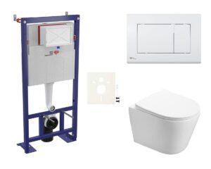 Cenově zvýhodněný závěsný WC set SAT do lehkých stěn / předstěnová montáž+ WC SAT Infinitio SIKOSSIN20