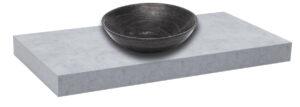 Deska pod umyvadlo bez umyvadla Naturel Dolce 120x8x50 cm beton mat DO12050BE