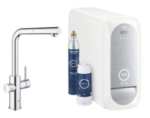 Dřezová baterie Grohe Blue Home s vytahovací sprškou chrom 31539000