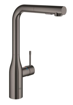 Dřezová baterie Grohe Essence New s vytahovací sprškou Hard Graphite 30270A00