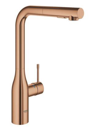 Dřezová baterie Grohe Essence New s vytahovací sprškou Warm Sunset 30270DA0