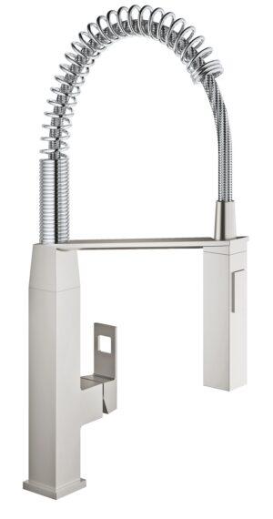 Dřezová baterie Grohe Eurocube s otočným raménkem supersteel 31395DC0