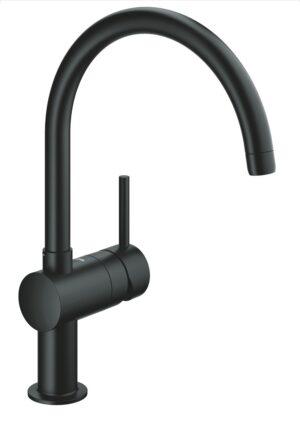 Dřezová baterie Grohe Minta s otočným raménkem velvet black 32917KS0