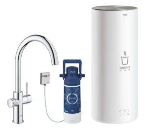 Dřezová baterie Grohe Red s výpustí chrom 30079001