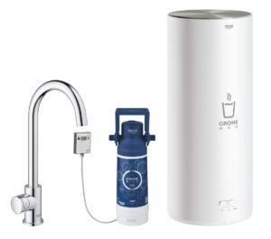 Dřezová baterie Grohe Red s výpustí chrom 30080001