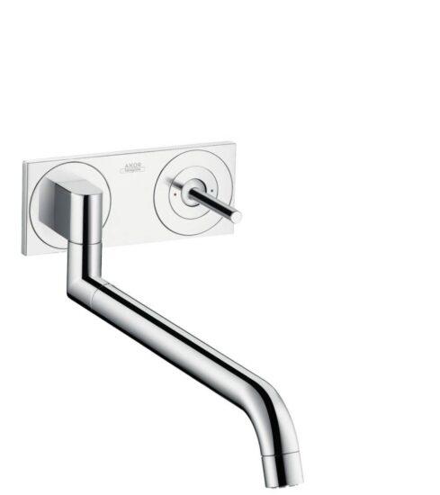 Dřezová baterie Hansgrohe Axor Uno bez podomítkového tělesa vzhled nerezu 38815800