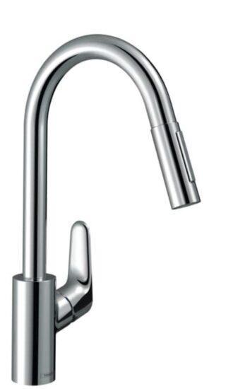 Dřezová baterie Hansgrohe Focus M41 s vytahovací sprškou chrom 73895000