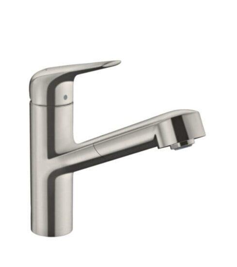 Dřezová baterie Hansgrohe Focus M42 s vytahovací sprškou nerez 71814800