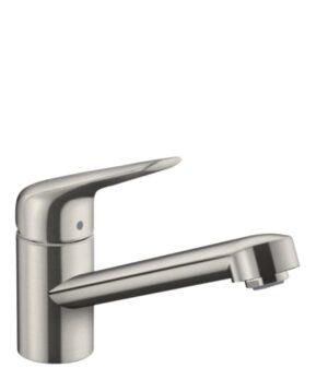 Dřezová baterie Hansgrohe Focus s otočným ramínkem vzhled nerezu 71808800