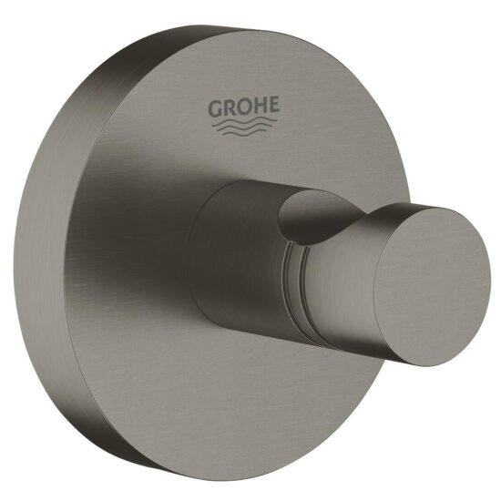 Háček Grohe Essentials kartáčovaný hard graphite G40364AL1