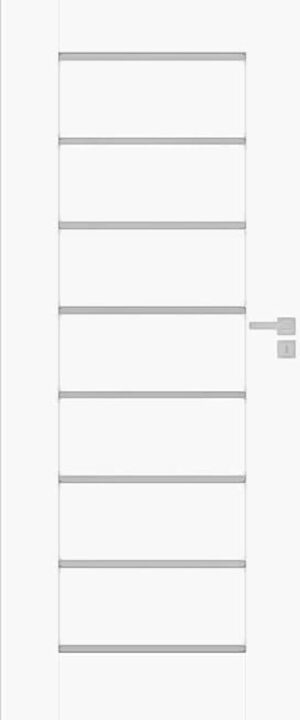 Interiérové dveře Naturel PERMA levé 80 cm bílá mat PERMABM80L