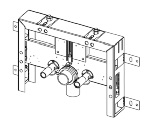 Konstrukce pro zazdění k bidetu Tece Box 9.370.031