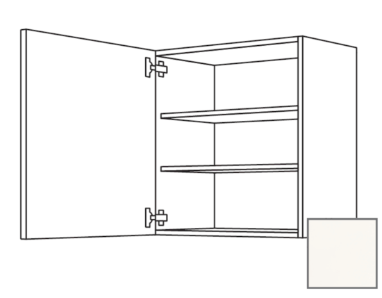 Kuchyňská skříňka horní Naturel Erika24 s dvířky 60x72x35 cm bílá lesk 450.W601.L