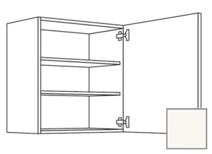 Kuchyňská skříňka horní Naturel Erika24 s dvířky 60x72x35 cm bílá lesk 450.W601.R