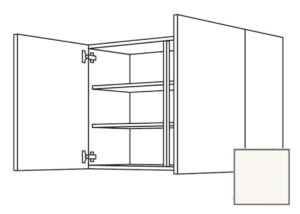 Kuchyňská skříňka horní Naturel Erika24 s dvířky 90x72x35 cm bílá lesk 450.W901