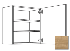 Kuchyňská skříňka horní Naturel Sente24 s dvířky 60x72x35 cm dub sierra 405.W601.R