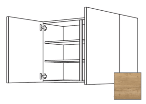 Kuchyňská skříňka horní Naturel Sente24 s dvířky 90x72x35 cm dub sierra 405.W901