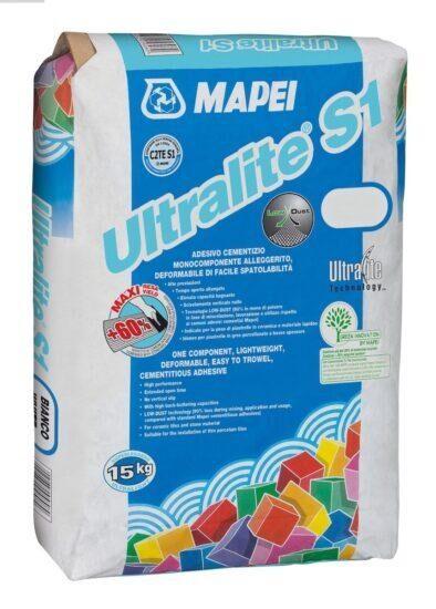 Lepidlo Mapei Ultralite S1 šedá 15 kg C2TE S1 ULTRALITES1