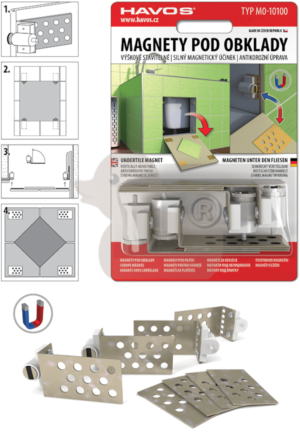 Magnety pod obklady Havos pozink a plast MAGNETYST