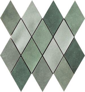 Mozaika Cir Materia Prima mix green rombo 25x25 cm lesk 1069906