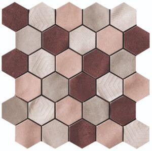 Mozaika Cir Materia Prima mix pink hexagon 27x27 cm lesk 10699221