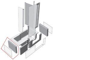 Panel k vaně Artweger Duett 75 cm akrylát DUP011WS