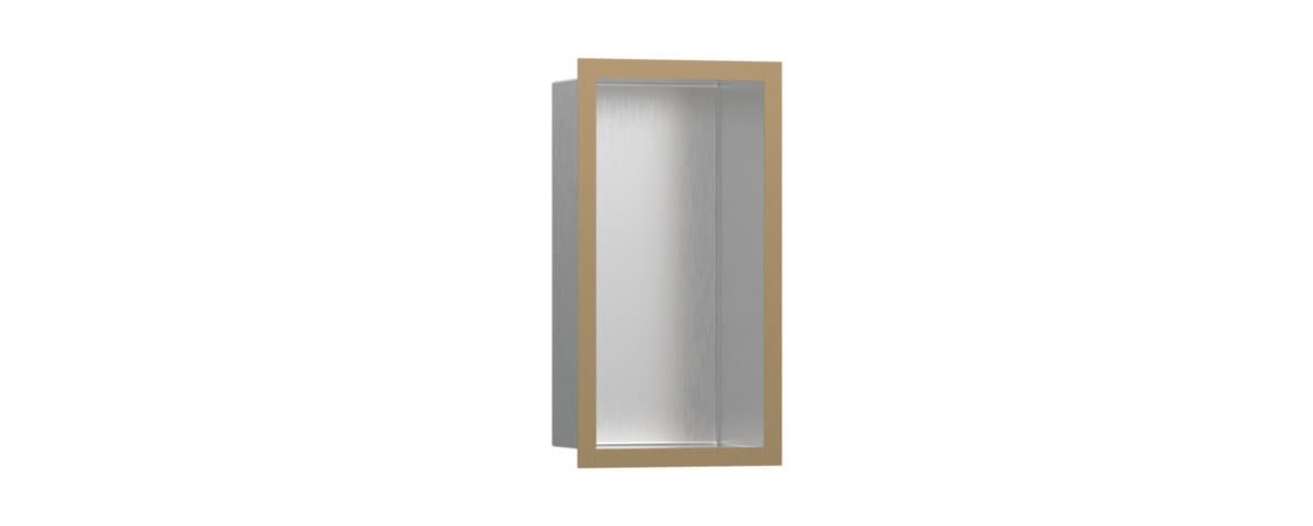 Polička Hansgrohe XtraStoris Individual s rámem kartáčovaný bronz 56094140