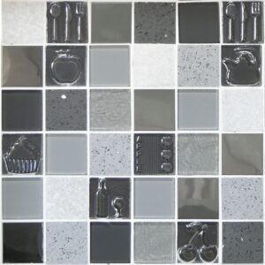 Skleněná mozaika Mosavit Kitchen gris 30x30 cm mat / lesk KITCHENGR