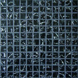 Skleněná mozaika Mosavit Negro marquina 30x30 cm lesk NEGROMA