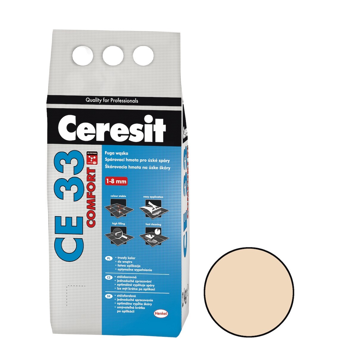 Spárovací hmota Ceresit CE 33 caramel 2 kg CG2A CE33246