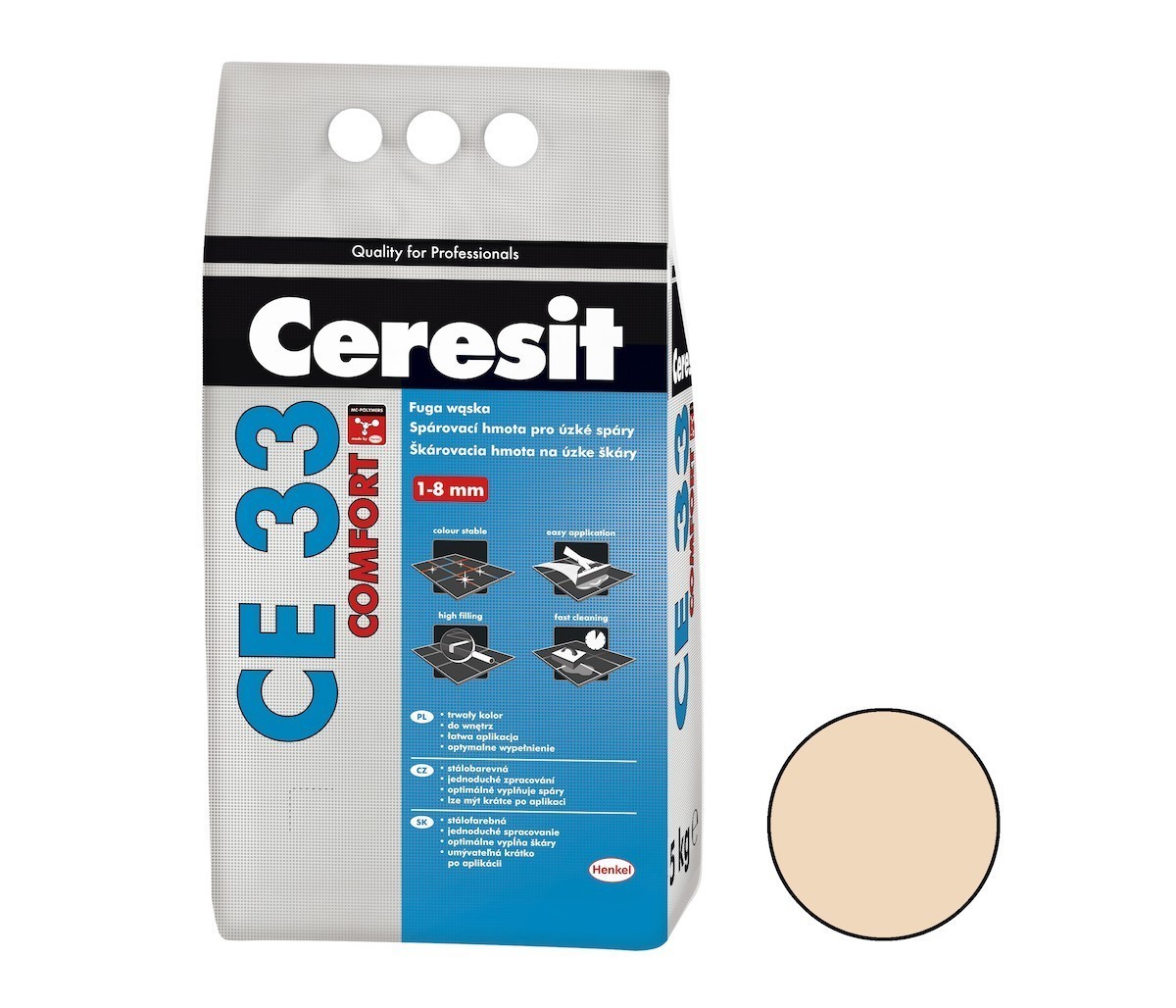 Spárovací hmota Ceresit CE 33 caramel 5 kg CG2A CE33546